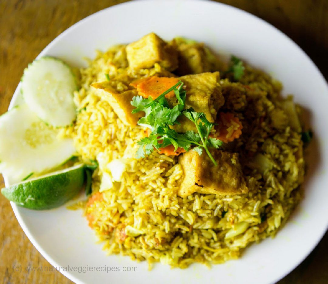 Vegan Thai Yellow Curry Fried Rice | Natural Veggie Recipes