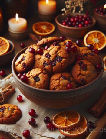 Vegan Orange Cranberry Cookies