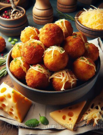 Cheese Bread Balls: Crispy Snack Made with Leftover Bread and Cheesy Potato Filling